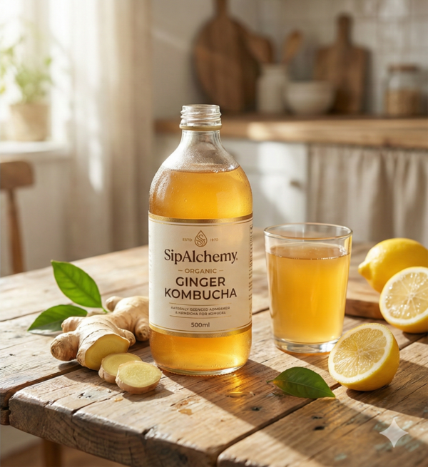 Naturally fermented probiotic drink crafted to support gut health and boost vitality. Made with organic ginger and live cultures for a refreshing, functional wellness experience.