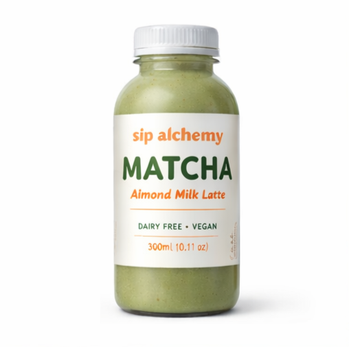 Specialty Matcha Almond Milk Latte 300ml bottle - Julieta