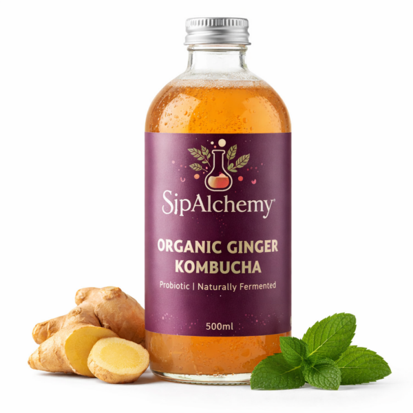 Organic Ginger Kombucha – 500ml