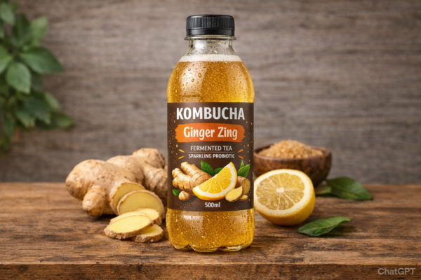 Ginger Zing Kombucha 500ml - Chanchai Chaichong - Saad - Mel