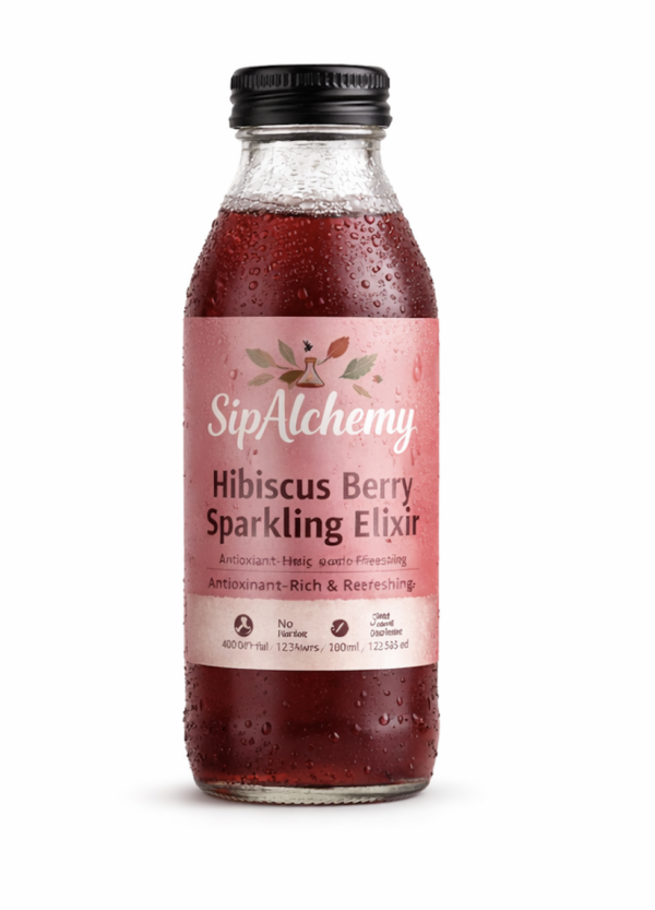 Hibiscus Berry Sparkling Elixir – 400ml