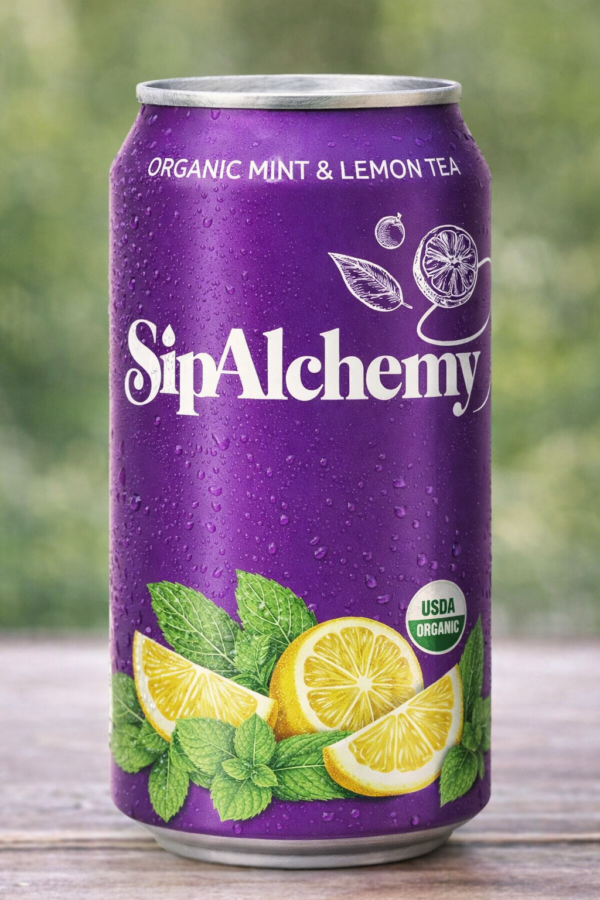 organic mint and lemon tea - 355ml /Yuki Harbour Special A Sydney