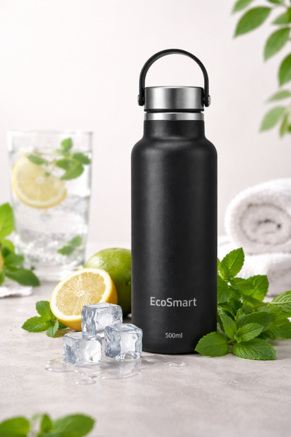 EcoSmart Stainless Steel Water Bottle (500ml)
