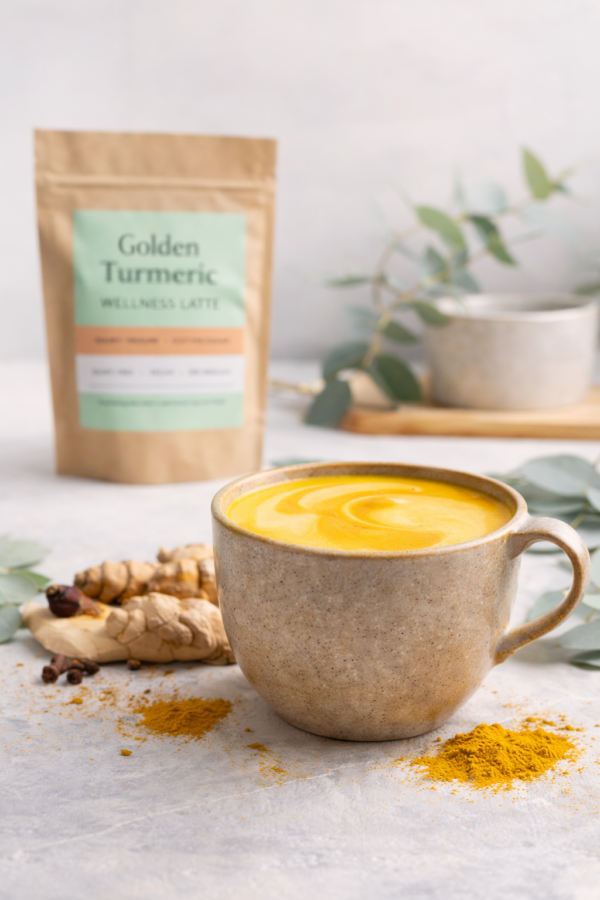 Golden Turmeric Wellness Latte - Yunus Emre - Saad - Mel