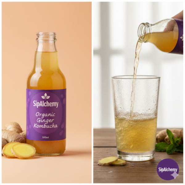 Organic Ginger Kombucha - Saad - Mel