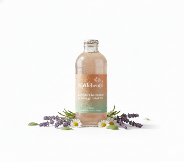 Lavender Chamomile Refreshing Herbal Tea – Caffeine-Free Premium Drink (330ml)