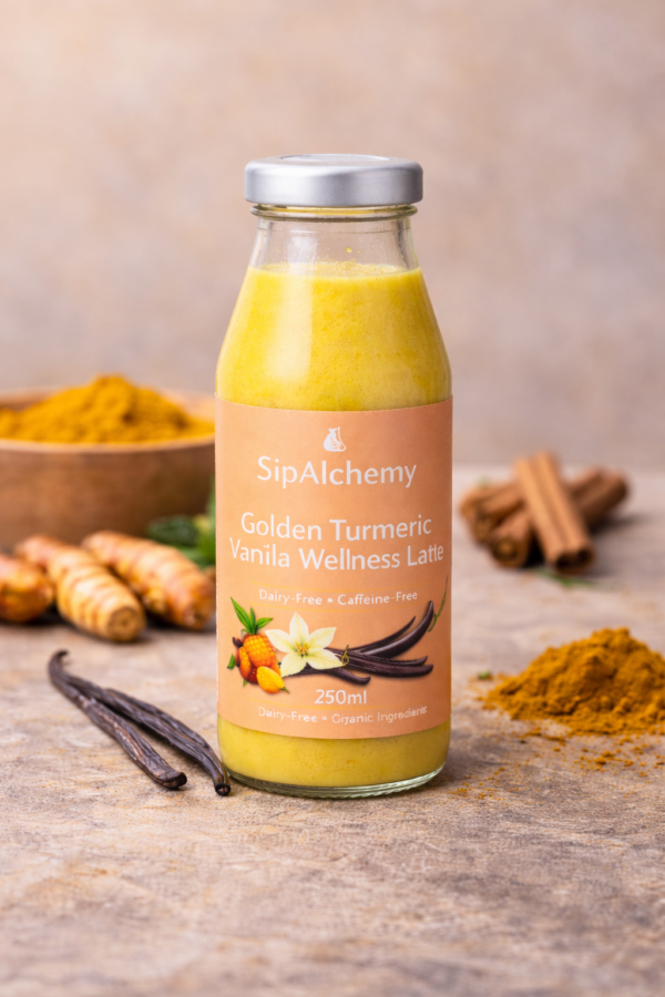 Golden Turmeric Vanilla Wellness Latte – 250ml