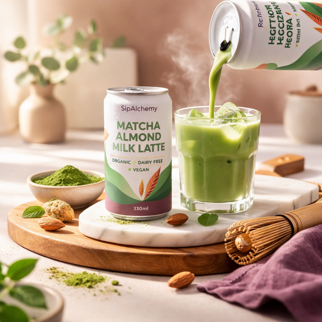 Matcha Almond Milk Latte 330ml - Image 2