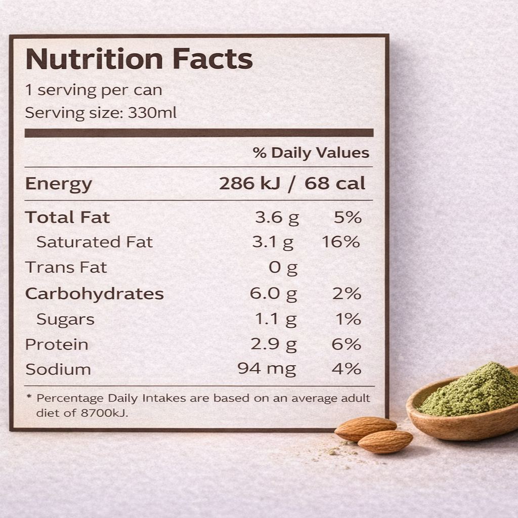 Matcha Almond Milk Latte 330ml - Image 4