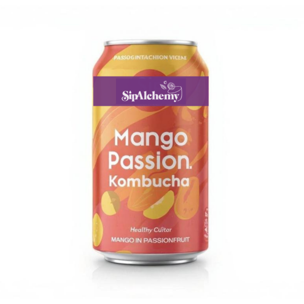 Mango Passion Kombucha - Topical Probiotic Drink 250ml