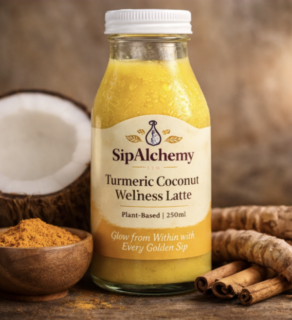 Turmeric Coconut Wellness Latte – 250ml (Valeria Gold)