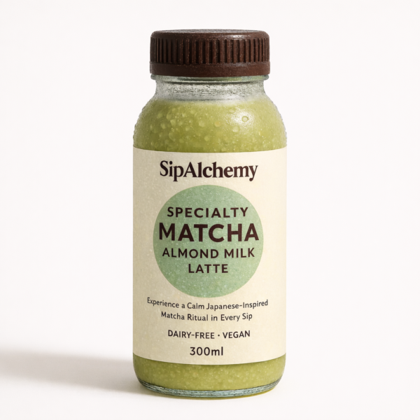 Matcha Almond Milk Latte - 300ml Dairy free Vegan Drink