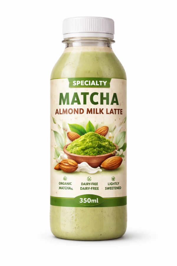 Specialty Matcha Almond Milk Latte – 350ml - Saad - Mel