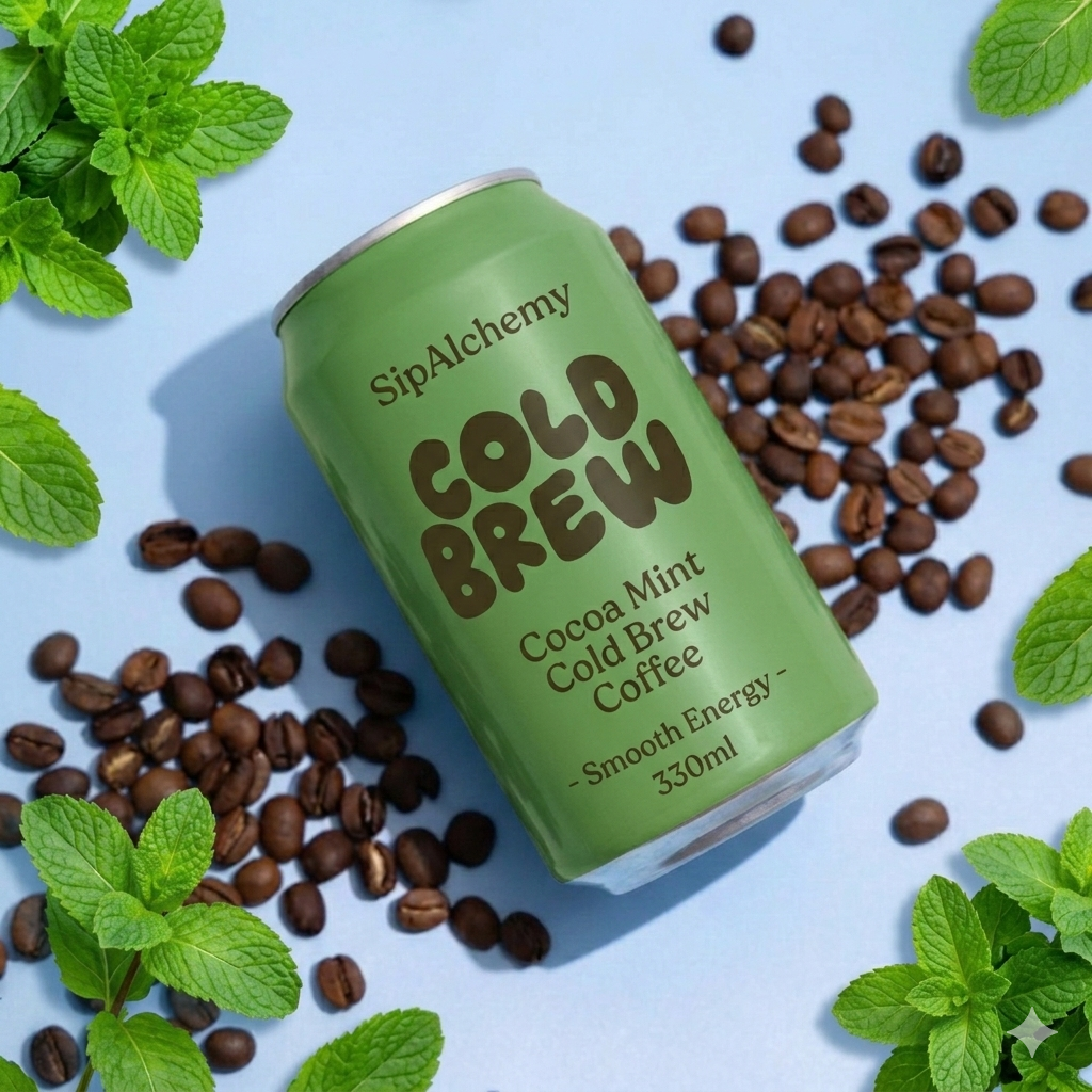 Cocoa Mint Cold Brew - Artisanal Smooth Coffee - 330ml