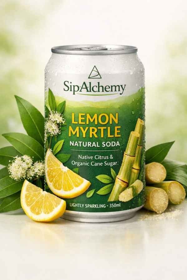 Lemon Myrtle Natural Soda 350ml