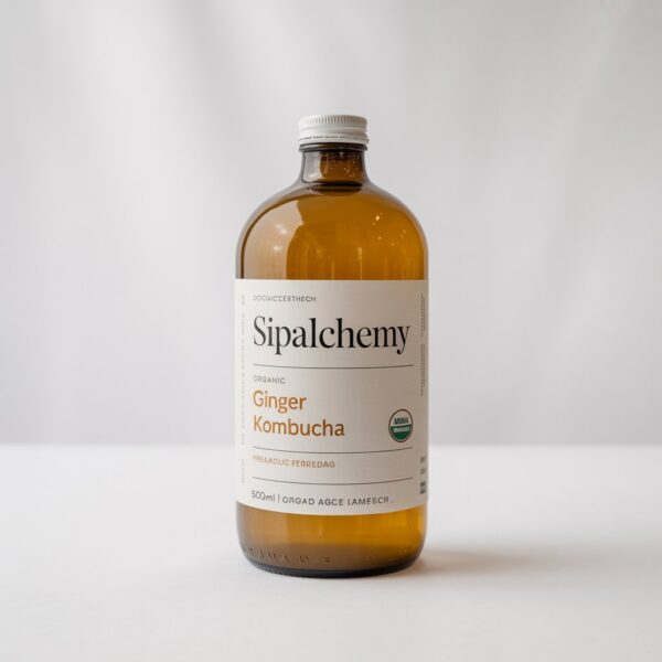 Organic Ginger Kombucha – 500ml